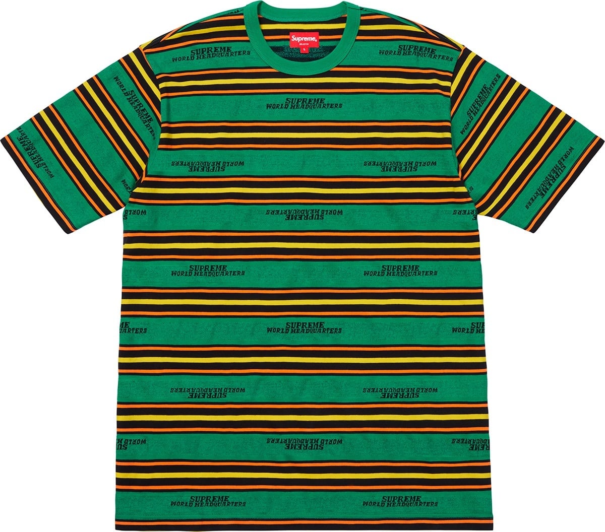 HQ Stripe S/S Top view 2